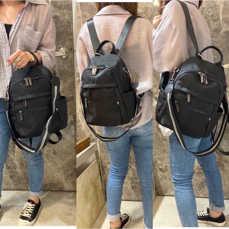 韓國🇰🇷空運～💜韓國尼龍後背包～🔥尼龍二用後背包～實用包款👍～肩背包～後背包～媽媽包-細節圖4