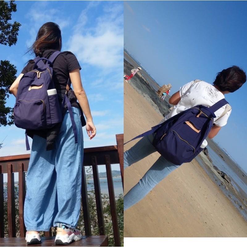 韓國🇰🇷空運～🔥現貨～💜韓國輕量布包～🔥ensoen輕量折疊收納布面後背包‼️～媽媽包～收納包-細節圖3