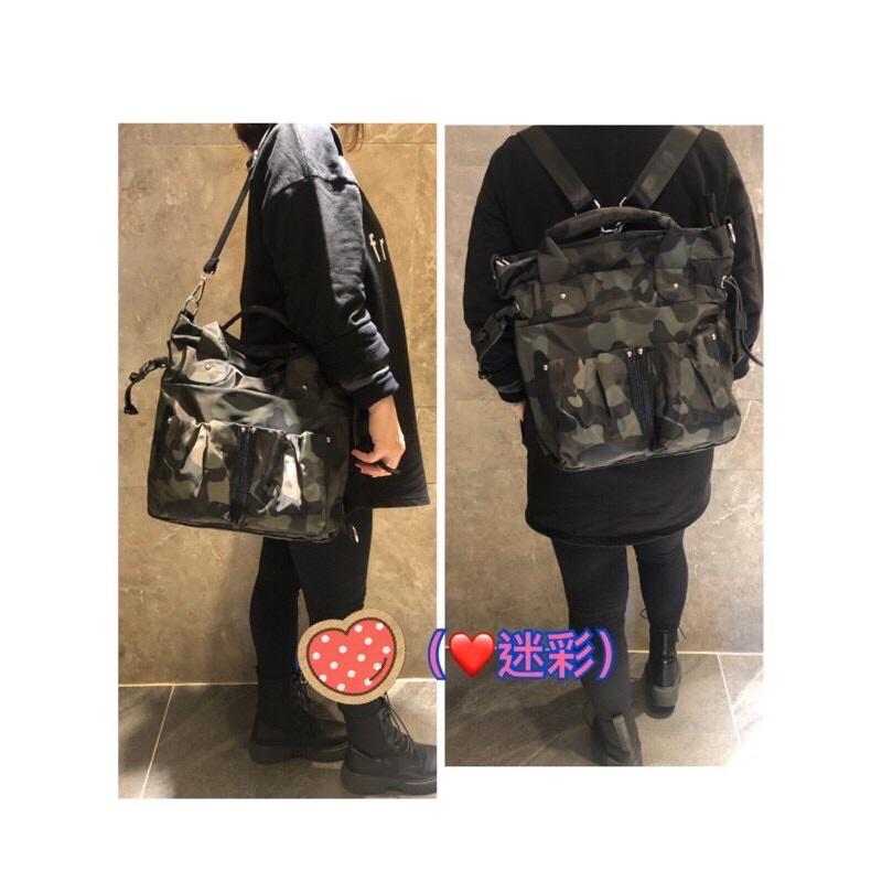 韓國🇰🇷空運～《🔥現貨～🔥免運‼️》💜韓國防水尼龍手提包～❤️好評不斷‼️尼龍三用後背包（🔥手提、斜背、後背）旅行包-細節圖5