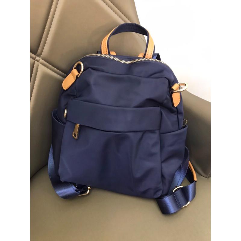 韓國🇰🇷空運～《🔥現貨♦免運‼️》 💜韓國尼龍後背包～❤️質感尼龍三用包（手提、肩背、後背包）旅行包-細節圖2