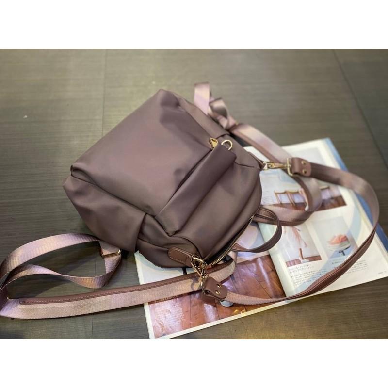 韓國🇰🇷空運～《🔥現貨♦免運‼️》 💜韓國尼龍後背包～❤️質感尼龍三用包（手提、肩背、後背包）旅行包-細節圖7