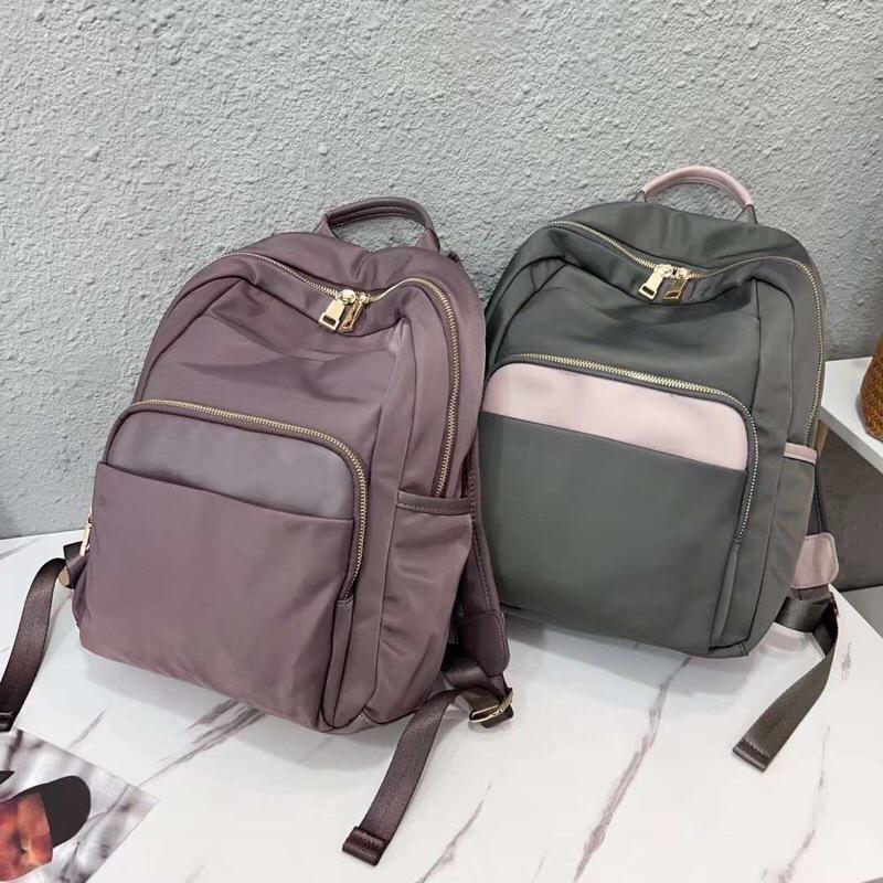 韓國🇰🇷空運～《🔥現貨‼️免運‼️》💜韓國尼龍後背包～🔥好評新款‼️多格層尼龍後背包～媽媽包～旅行包～尼龍後背包-細節圖3