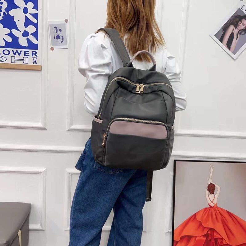 韓國🇰🇷空運～《🔥現貨‼️免運‼️》💜韓國尼龍後背包～🔥好評新款‼️多格層尼龍後背包～媽媽包～旅行包～尼龍後背包-細節圖5