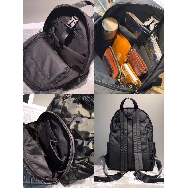 韓國🇰🇷空運～《🔥現貨‼️♦️免運‼️》💜韓國尼龍後背包～菱格紋迷彩後背包～媽媽包～旅行後背包～迷彩～尼龍空氣後背包⭐️-細節圖9