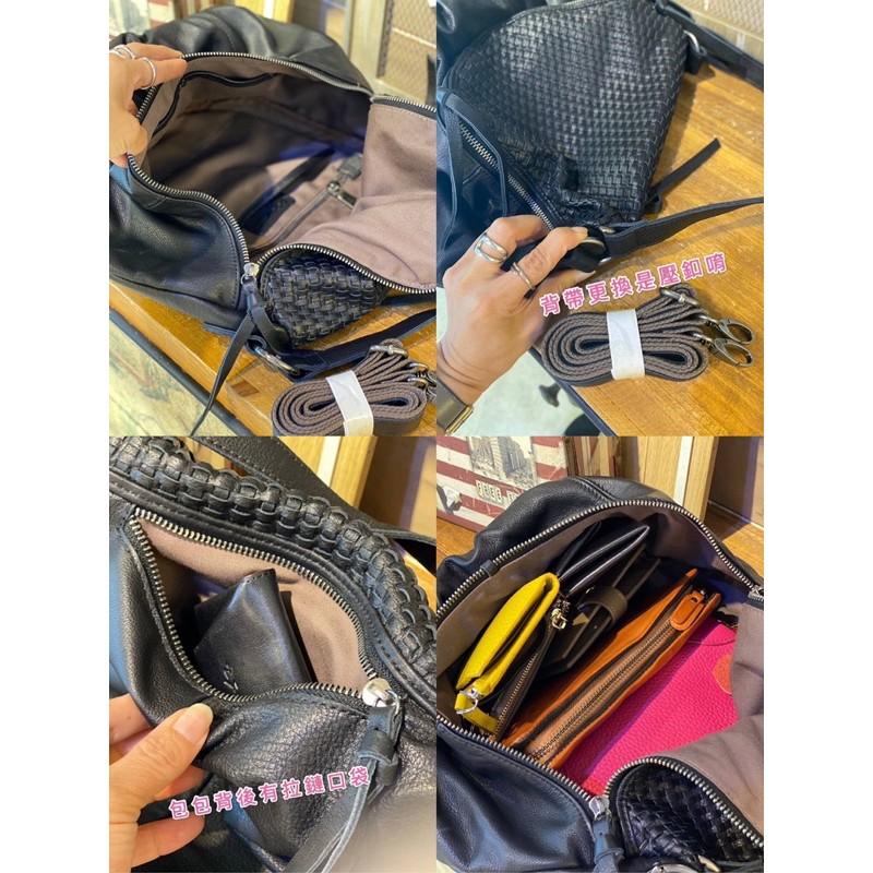 韓國🇰🇷空運～《♦️免運‼️》💜韓國真皮斜背包～🔥好評回歸‼️ensoen超美牛皮編織泡芙包🌈牛皮球型包-細節圖8