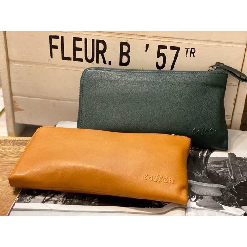 韓國🇰🇷空運～🔥現貨～💜韓國真皮長夾～🔥ensoen經典拉鍊長夾～旅行證件小斜背包 /旅行實用證件包/❤️手拿包-細節圖3