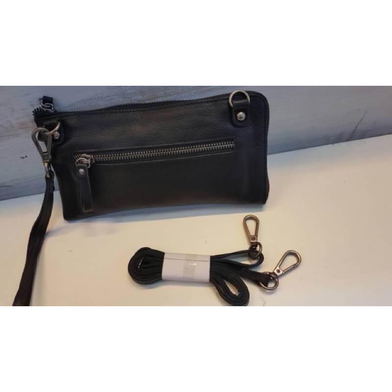 韓國🇰🇷空運～🔥現貨～💜韓國真皮長夾～🔥ensoen經典拉鍊長夾～旅行證件小斜背包 /旅行實用證件包/❤️手拿包-細節圖4