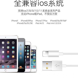 適用蘋果通用6s/XR/7/11/ipad8/iPhone加長快充手機充電線數據線1米長-細節圖4