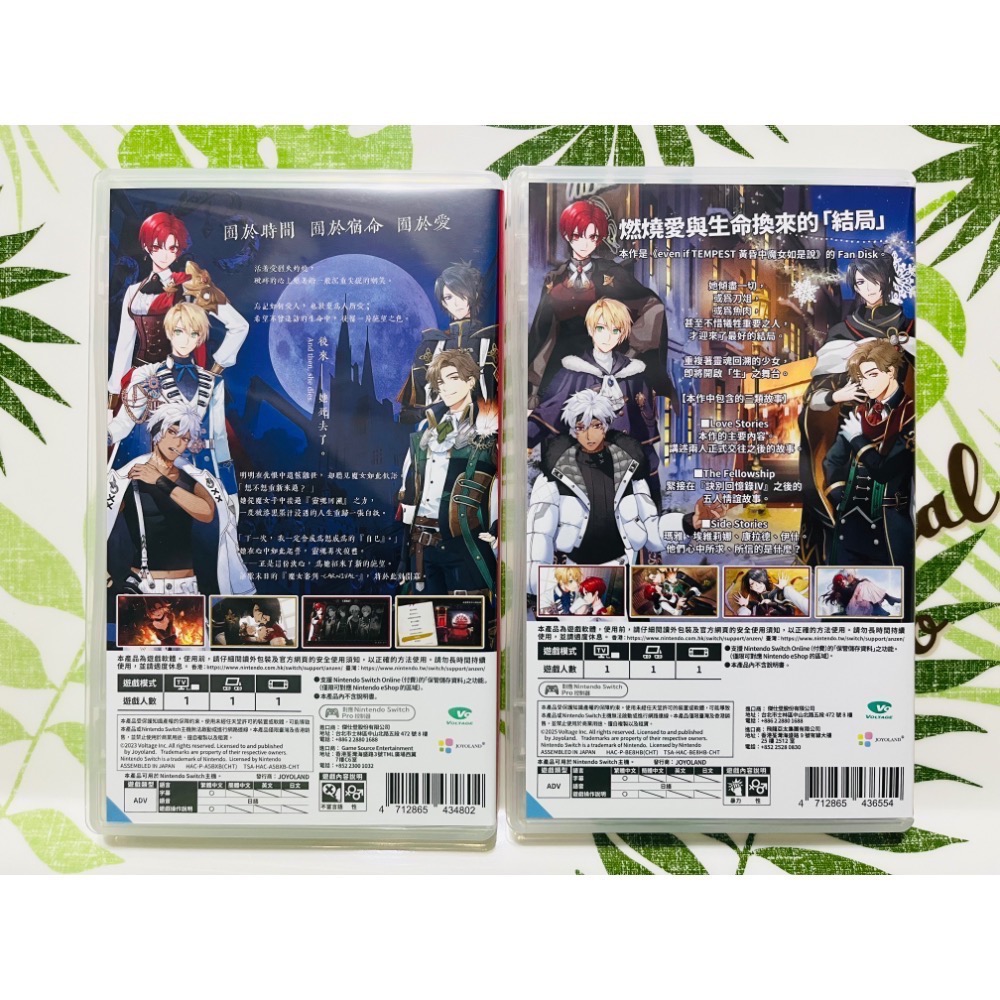 NS 黃昏中魔女如是說 連綴之時的拂曉 本傳+FD 中文版 二手乙女 switch遊戲片-細節圖2