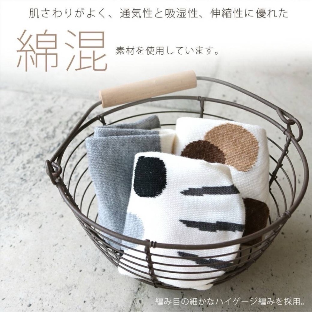 貓咪花紋襪5入組 - 日本進口正版授權-細節圖2