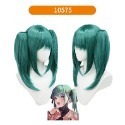 【魔都動漫】初音未來假髪 cosplay假髪VocAloid水藍色Miku高溫絲假髪-規格圖11