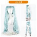 【魔都動漫】初音未來假髪 cosplay假髪VocAloid水藍色Miku高溫絲假髪-規格圖11