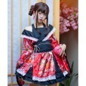 【魔都動漫】女僕Cosplay動漫裝極樂淨土宅舞和風花魁演出服改良和服古裝性感-規格圖8