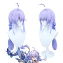 【魔都動漫】崩壞星穹鐵道白露cos假髪仿真頭皮 混蓬蓬絲紫藍漸變假髪-規格圖4