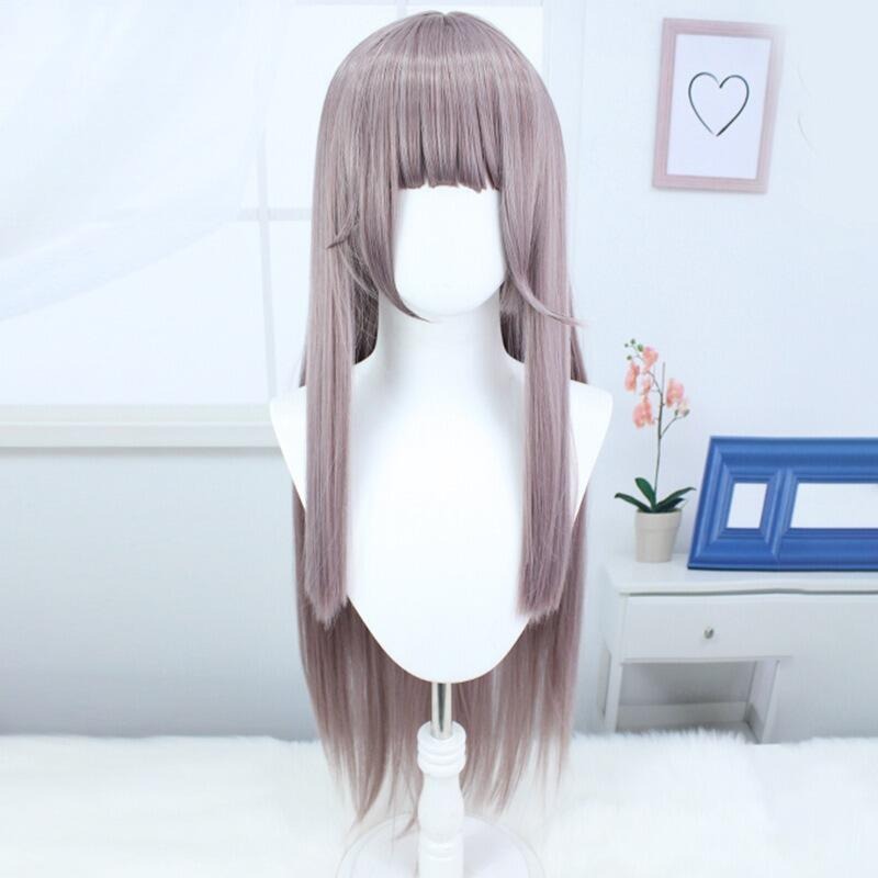 【魔都動漫】崩壞星穹鐵道黑塔cos假髮cosplay假髮灰紫長直髮假毛-細節圖4