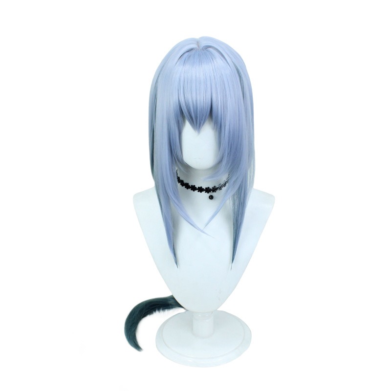 【魔都動漫】 崩壞星穹鐵道寒鴉cos假髪 仿真人頭皮頂漸變長發cosplay-細節圖3