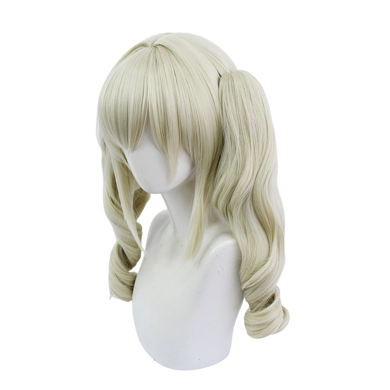 【魔都動漫】原神 原cos神西風騎士團祈禮牧師 芭芭拉 cos假髪 偶像雙馬尾假髪-細節圖2