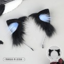 【魔都動漫】  手作毛絨仿真貓耳發飾可愛小貓咪頭飾cosplay漫展獸耳貓耳朵髪箍-規格圖9