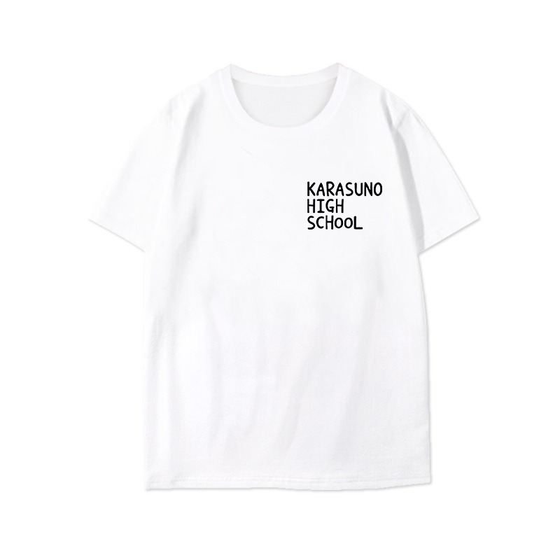 【魔都動漫】排球少年T恤烏野高校日嚮翔陽影山飛雄同款男女兒童短袖體恤純棉-細節圖9