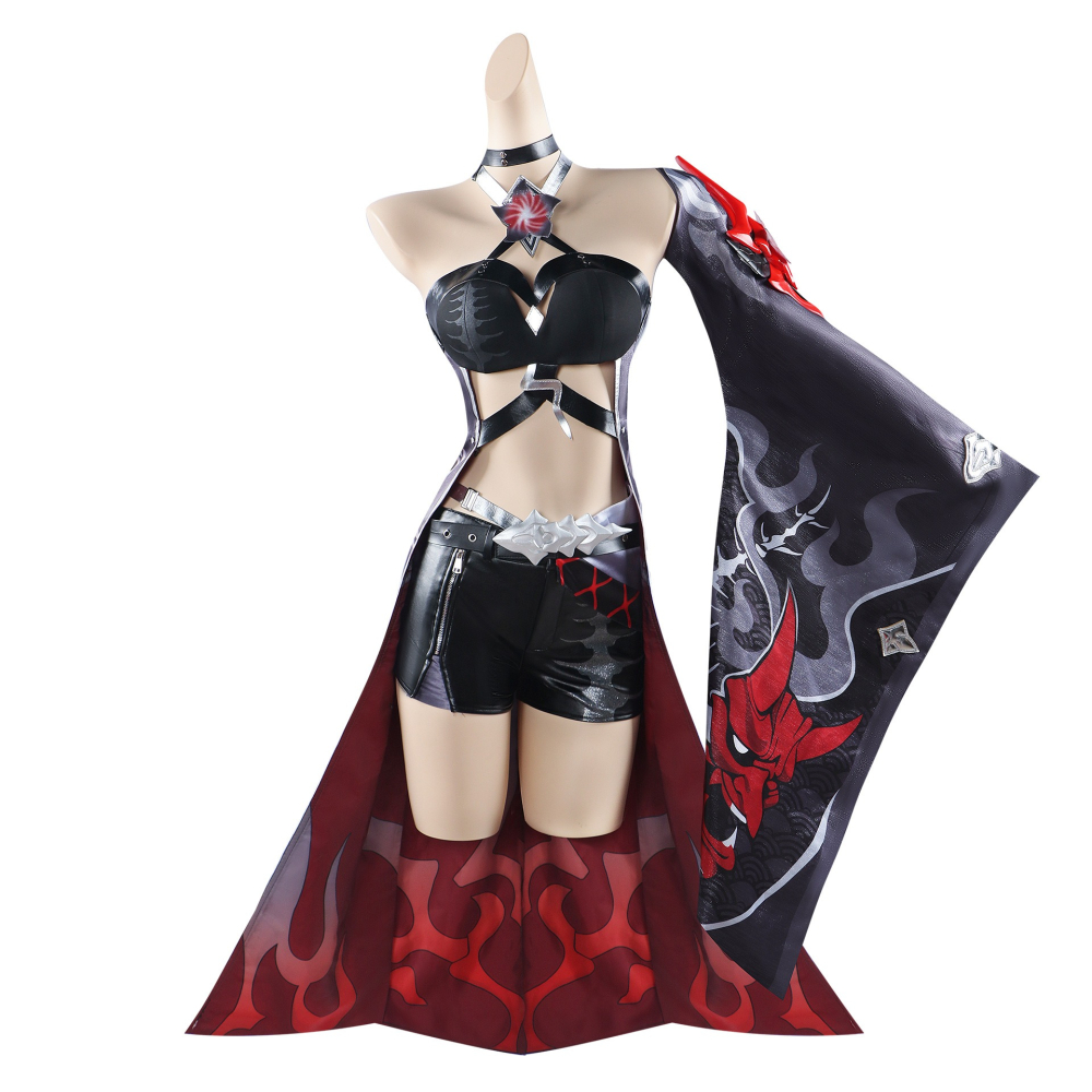 【魔都動漫】黃泉cos服崩壞星穹鐵道紅黃泉cosplay巡海遊俠黃泉cos服-細節圖4