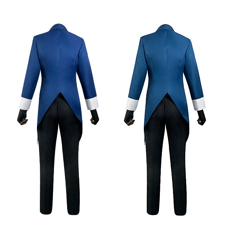 【魔都動漫】地獄客棧cos服 ALASTOR中世紀燕尾服 萬聖節錶演制服 全套-細節圖3