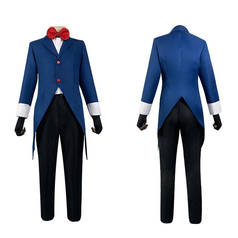 【魔都動漫】地獄客棧cos服 ALASTOR中世紀燕尾服 萬聖節錶演制服 全套-細節圖5