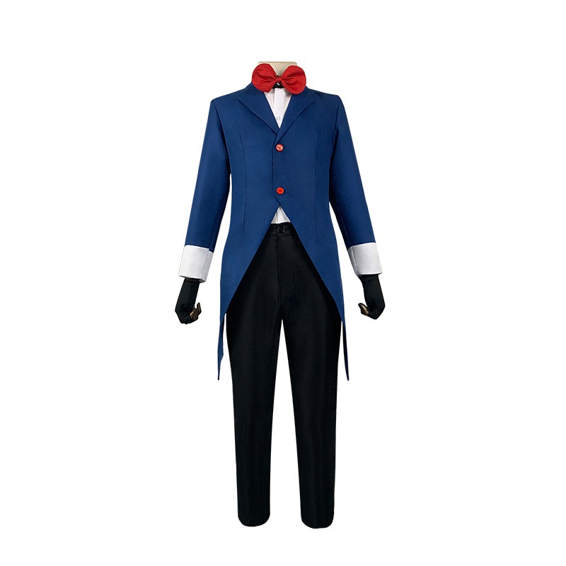 【魔都動漫】地獄客棧cos服 ALASTOR中世紀燕尾服 萬聖節錶演制服 全套-細節圖7