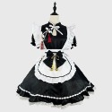 【魔都動漫】中國風提花原原創新款~中國風提花lolita洋裝女仆服大碼女僕裝COS演出服8265-規格圖8