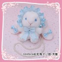 【魔都動漫】日系Lolita可愛洛麗塔毛絨蕾絲蝴蝶結兔子公仔小挎包-規格圖8