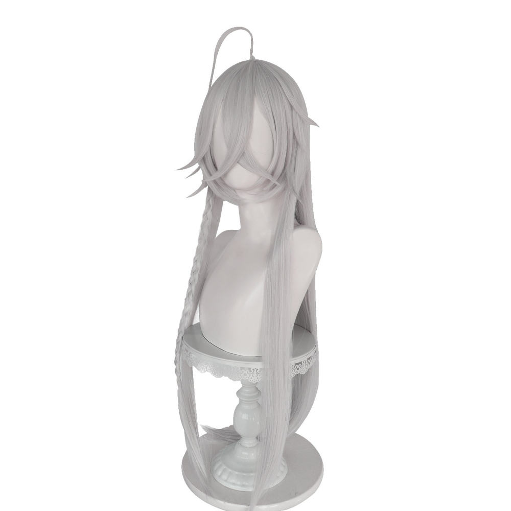 【魔都動漫】白艾麗絲 黑執事 葬儀人 葬儀屋 銀白色 Cosplay假發-細節圖2