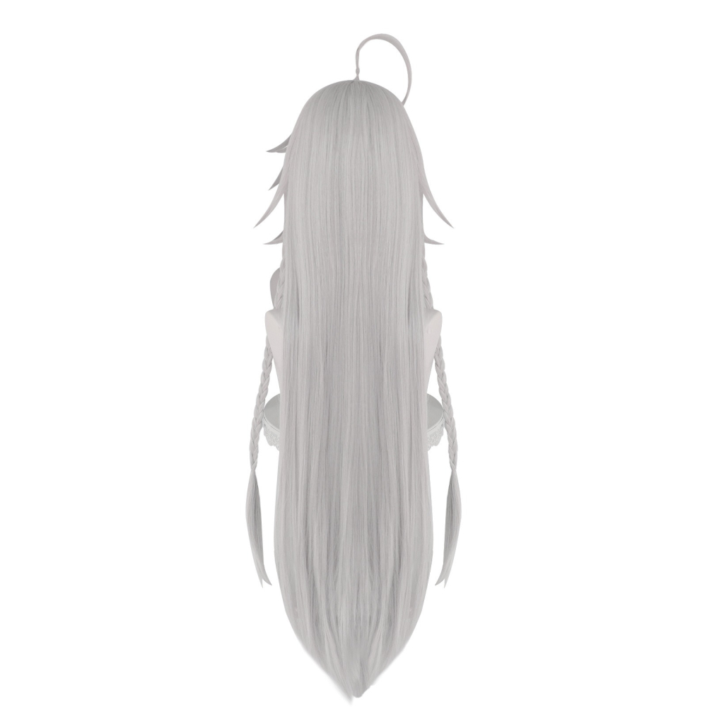 【魔都動漫】白艾麗絲 黑執事 葬儀人 葬儀屋 銀白色 Cosplay假發-細節圖4