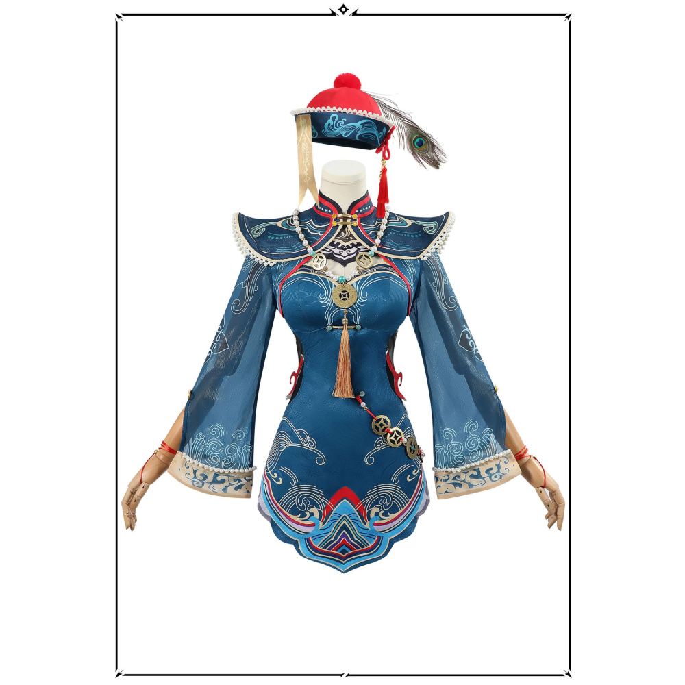 【魔都動漫】永劫無間cos服小僵屍玉玲瓏墨行衣cosplay服裝二次元動漫服-細節圖6