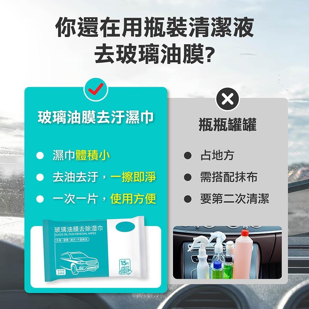 【玻璃除油膜濕巾】除油膜 濕巾 玻璃油膜 汽車玻璃除油膜 汽車除油膜 擋風玻璃清潔劑 汽車用品 擋風玻璃清潔劑-細節圖8