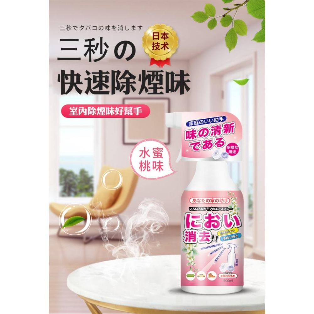 ✅日本直營除菸技術【台灣現貨】除味噴劑 除菸神器 空氣淨化 空氣芳香 淨菸 除臭味 去菸味 去煙味 除煙味-細節圖2