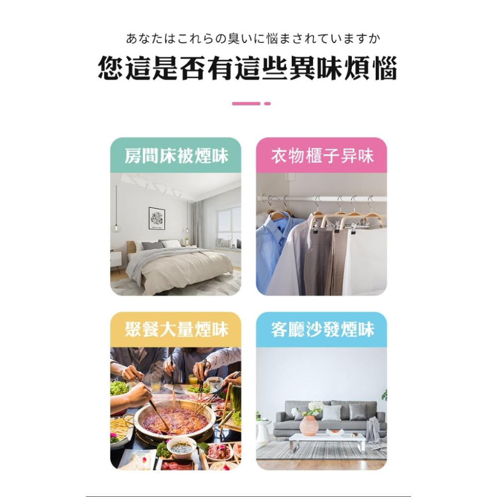 ✅日本直營除菸技術【台灣現貨】除味噴劑 除菸神器 空氣淨化 空氣芳香 淨菸 除臭味 去菸味 去煙味 除煙味-細節圖4