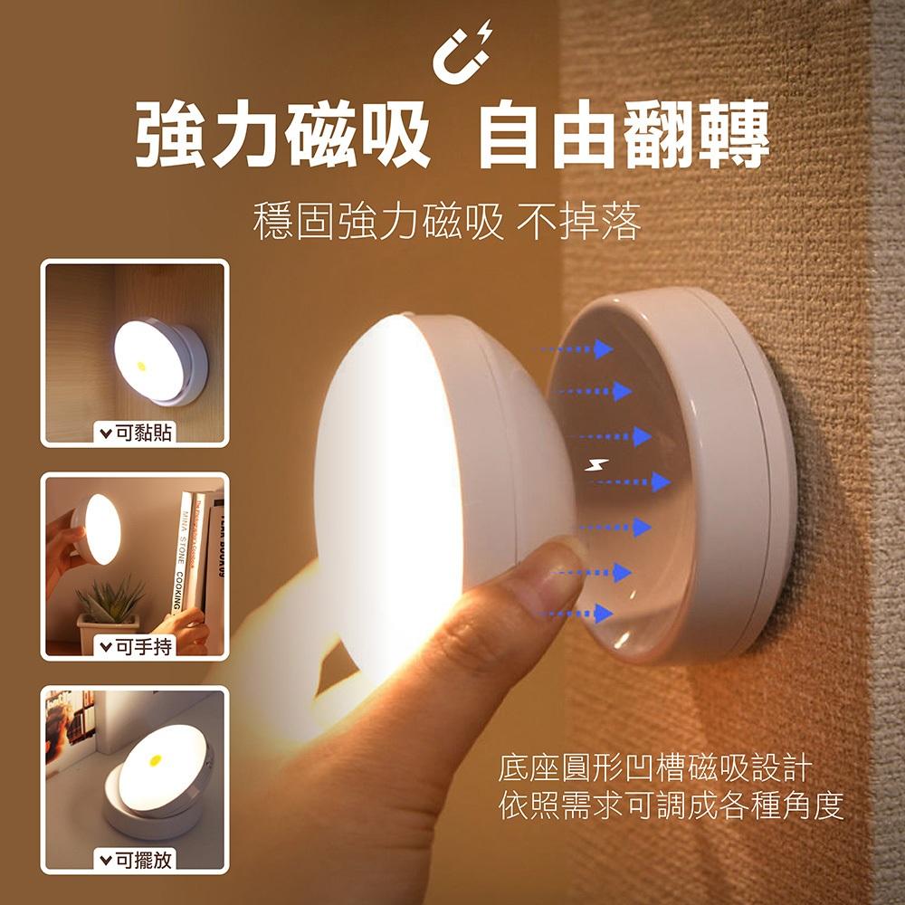【USB充電磁吸式 智能感應燈】免安裝感應燈 夜間感應燈 磁吸感應燈 小夜燈 走廊燈 櫥櫃燈 氛圍燈 展示燈 床頭-細節圖5