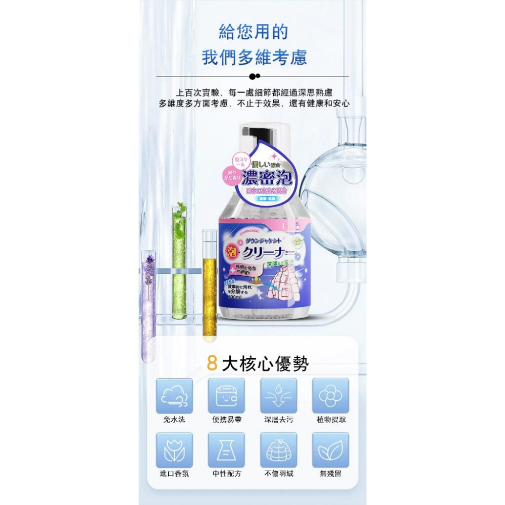 ✅日本去汙技術【台灣現貨】羽絨服乾洗劑 清潔劑 泡沫去漬 羽絨服乾洗劑 衣領發黃 清潔噴霧-細節圖5