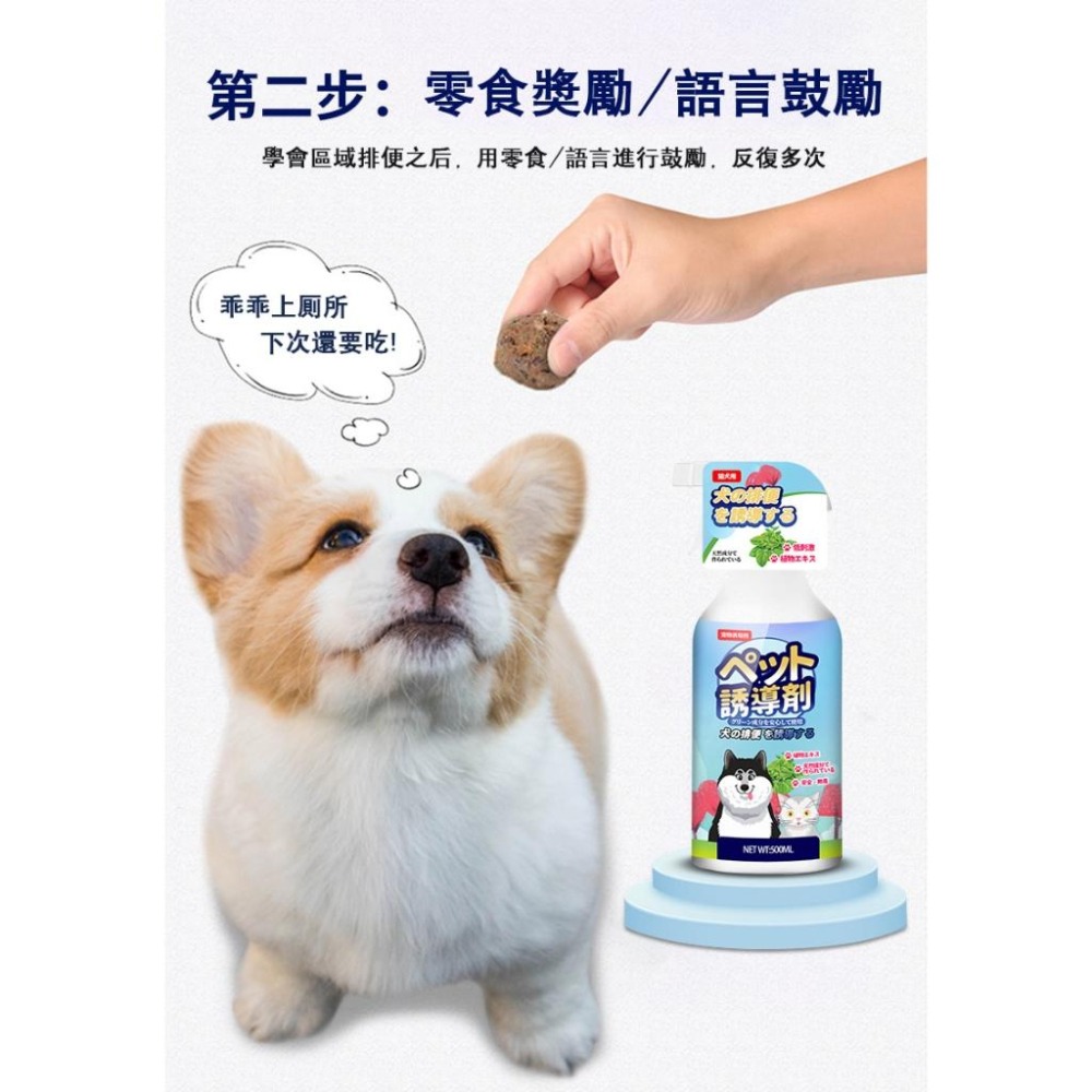 ✅日本直營【台灣現貨】寵物誘導劑 500ml 寵物定位排便誘導劑 訓練寵物排便 狗狗廁所 誘導劑 誘導液 大小便訓練-細節圖6