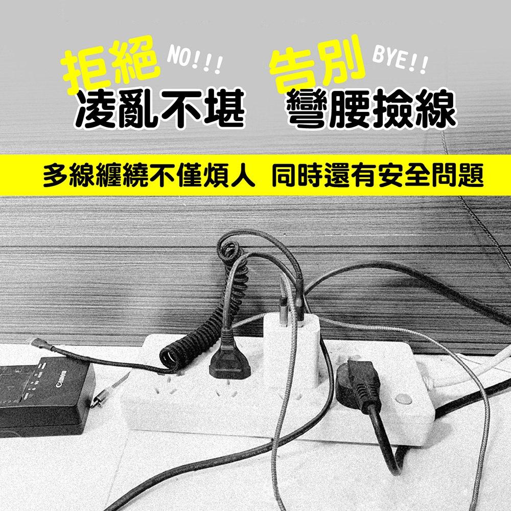 滿10贈充電線【整線神器！矽膠多孔集線器】線材整理 線材收納 矽膠集線器 辦公桌收納 車內理線器 夾線器 多孔集線固定槽-細節圖3