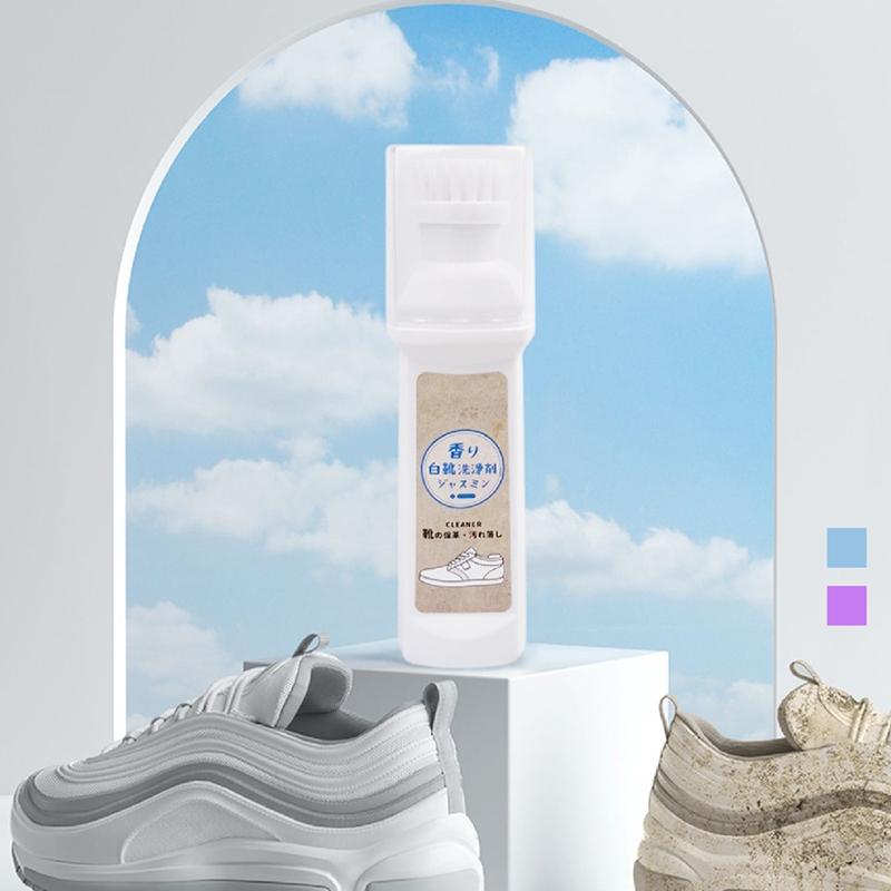 【清香白鞋清潔刷】免沖洗清潔劑含刷 白鞋去汙 球鞋清潔 清潔擦 增白劑 鞋邊去黃 白鞋擦 液擦鞋-細節圖2