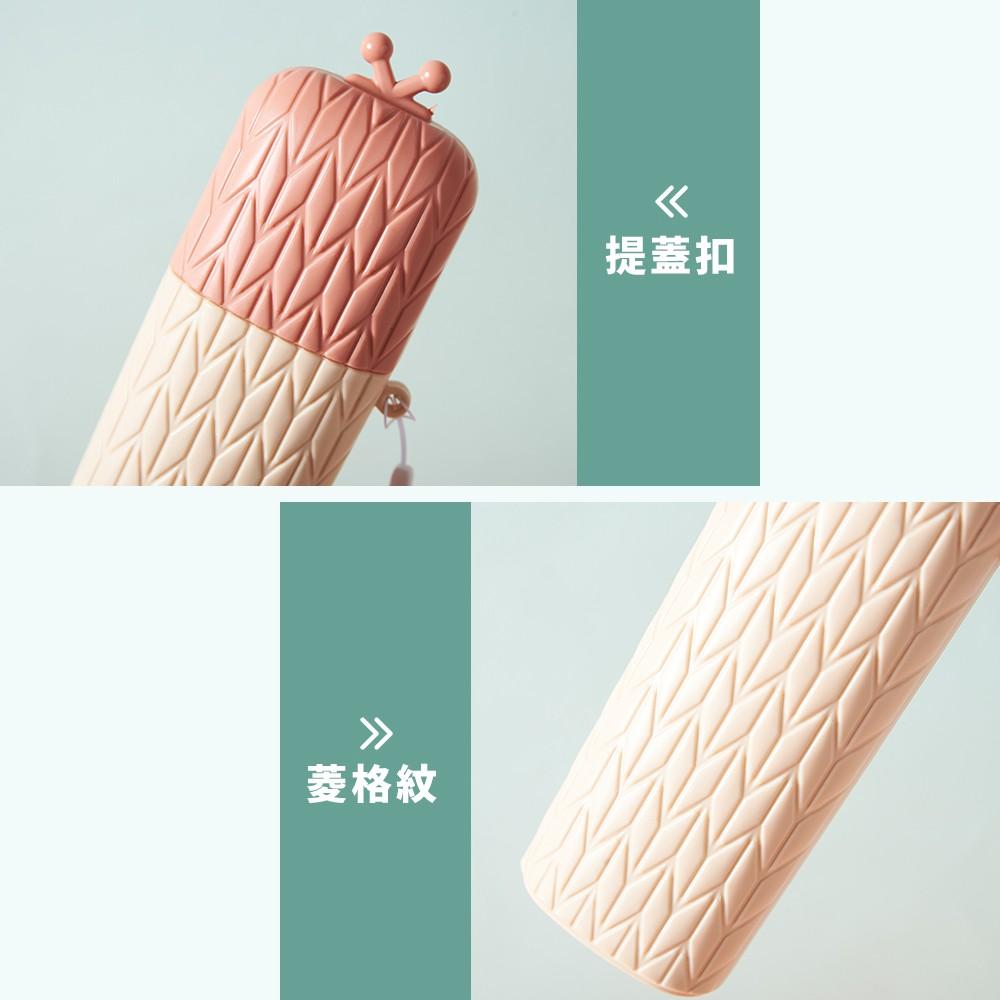 北歐菱格造型多功能牙刷盒 收納杯 便攜洗漱杯 牙膏收納杯 漱口杯 盥洗用具 旅行收納 兒童牙刷 兒童刷牙杯 旅行 露營-細節圖4