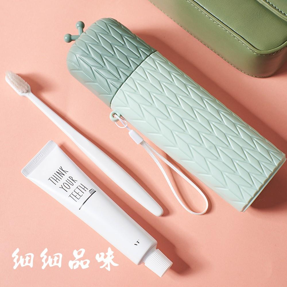 北歐菱格造型多功能牙刷盒 收納杯 便攜洗漱杯 牙膏收納杯 漱口杯 盥洗用具 旅行收納 兒童牙刷 兒童刷牙杯 旅行 露營-細節圖7