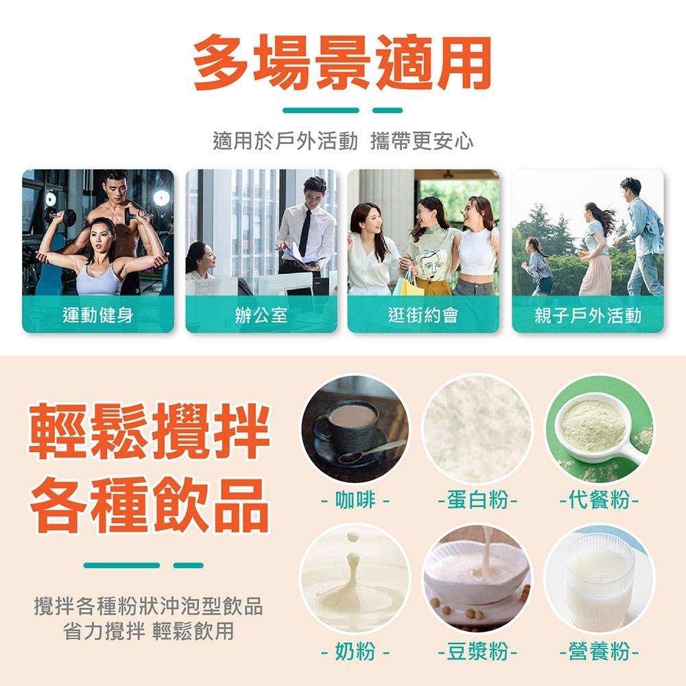 【自動攪拌杯】食品級 自動攪拌杯 賀寶芙 健身杯 奶昔杯 電動咖啡杯 泡奶粉 代餐 三合一 沖泡麥片 電動搖搖杯-細節圖7