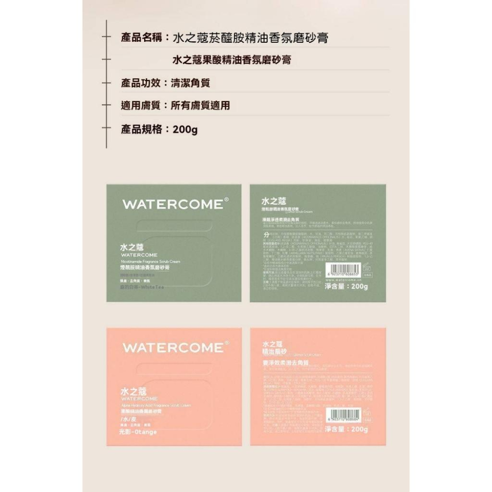 ✅台灣總代理【水之蔻磨砂膏美白三件組】平滑肌+美白身體乳 專利配方 拋光肌 磨走疙瘩肌 沐浴露 果酸嫩膚 菸醯胺 磨砂膏-細節圖7