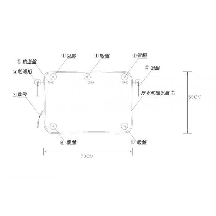 ✅韓版遮陽簾買一送一【新款現貨】三層抗UV99.9% 汽車遮陽簾 可愛卡通 遮光簾 遮陽簾 防曬簾 防曬 不透光-細節圖7