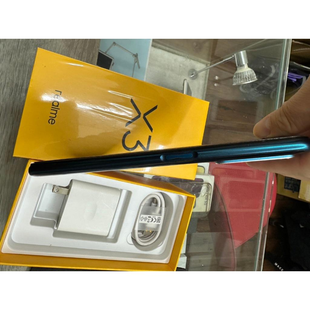 【樂曄通訊】二手9.5成新 realme X3 128G 4G 藍色 6.6吋 手機良好 使用正常 外觀漂亮 已過保固-細節圖2