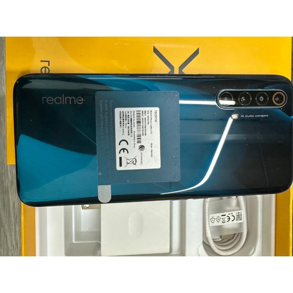 【樂曄通訊】二手9.5成新 realme X3 128G 4G 藍色 6.6吋 手機良好 使用正常 外觀漂亮 已過保固-細節圖5
