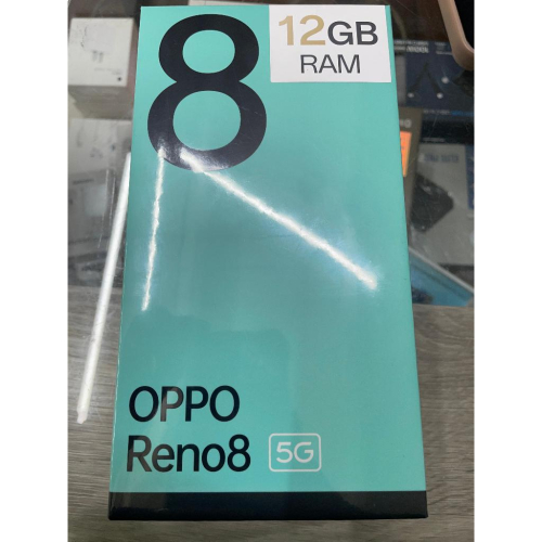【樂曄通訊】OPPO Reno8 5G (12GB/256GB) 金色 6.4吋 天璣 1300 全新未拆封遠傳保固一年