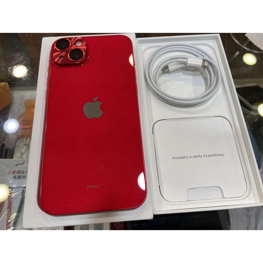 【永和樂曄通訊】二手9.9成新 iPhone 14 Plus 128GB 紅色 手機極新僅使用兩個禮拜 保固還有11個月-細節圖2