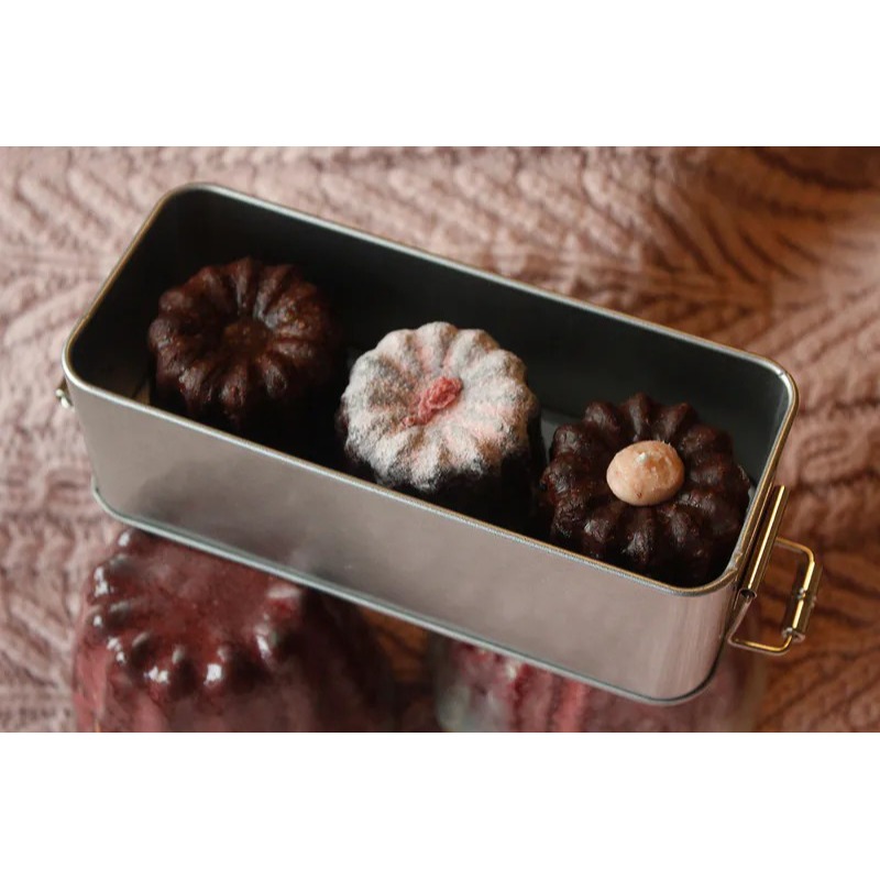 逗可可甜點研究室-【春季限定】初戀粉色系—3入可麗露禮盒-細節圖2